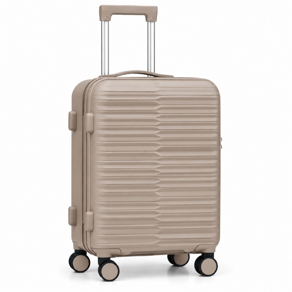 Σετ (3τμχ) Βαλίτσες Ταξιδιού PP με 4 Ρόδες 360° & Τηλεσκοπική Λαβή Luxury STC0106-BG Μπεζ
