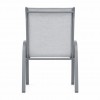 Andros Textilene Αδιάβροχη Μεταλλική Καρέκλα Κήπου Με Αποσπώμενα Πόδια 92x54x70cm Γκρι Ανοιχτό YLST-013-LGR