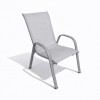 Andros Textilene Αδιάβροχη Μεταλλική Καρέκλα Κήπου Με Αποσπώμενα Πόδια 92x54x70cm Γκρι Ανοιχτό YLST-013-LGR