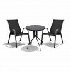 Σετ (3τμχ) Τραπέζι με 2 Καρέκλες 60x60x69cm Andros GRDANDROS-RETZO-BL Μαύρο