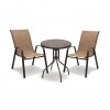 Σετ (3τμχ) Τραπέζι με 2 Καρέκλες 60x60x69cm Andros GRDANDROS-RETZO-BR Καφέ