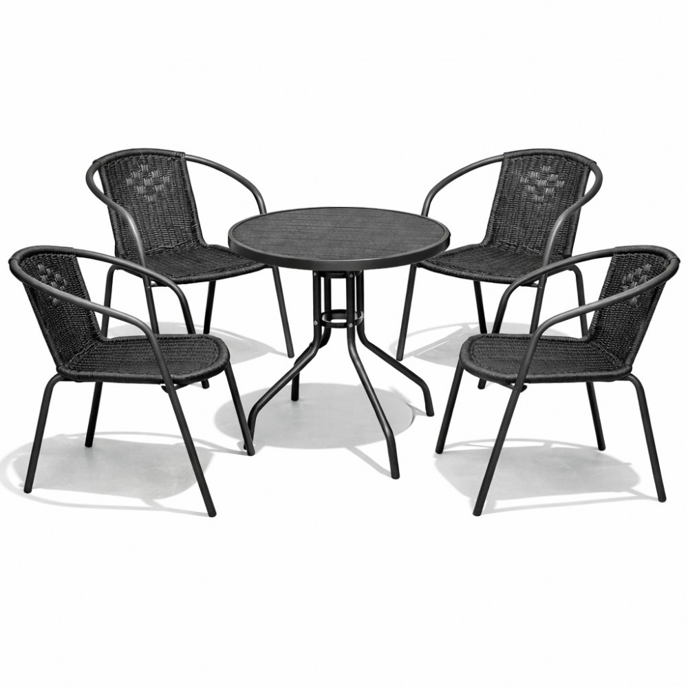 Σετ (5τμχ) Τραπεζαρία κήπου και Βεράντας Retzo (60x60x70) GRD9635-RETZO-5-GR Γκρί Σετ (5τμχ) Τραπεζαρία κήπου και Βεράντας Retzo (60x60x70) GRD9635-RETZO-5-GR Γκρί