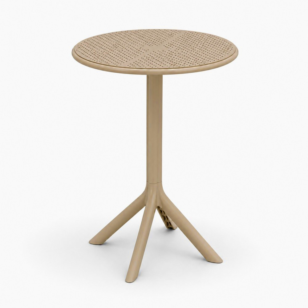Σετ (3τμχ) Τραπέζι με 2 Καρέκλες 60x60x70 Clelia GRDCLELIA-TB018-BG Μπεζ