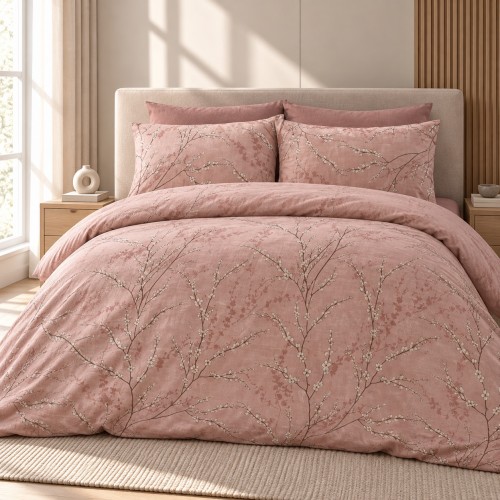 Υπέρδιπλη Σετ Παπλωματοθήκη Blossom 220X240cm 4τμχ DC700-10