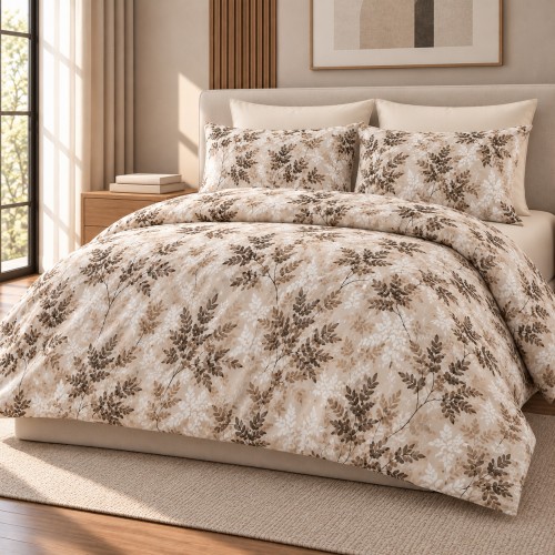 Υπέρδιπλη Σετ Παπλωματοθήκη Blossom 220X240cm 4τμχ DC700-3