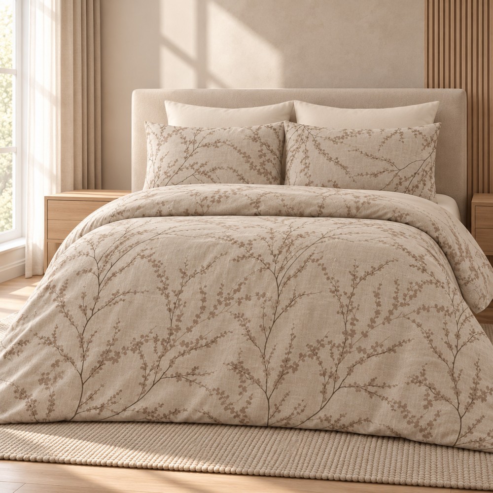 Υπέρδιπλη Σετ Παπλωματοθήκη Blossom 220X240cm 4τμχ DC700-7