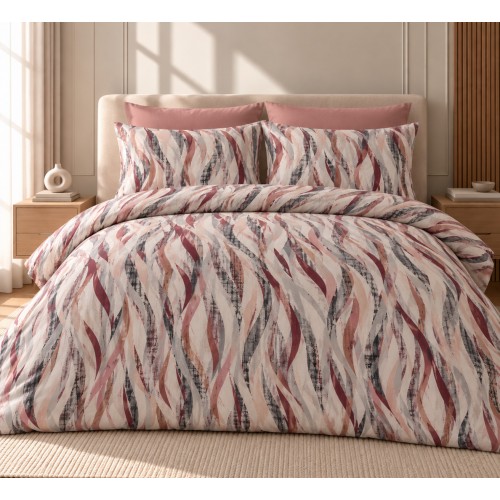 Υπέρδιπλη Σετ Παπλωματοθήκη Geometric 220X240cm 4τμχ DC800-12