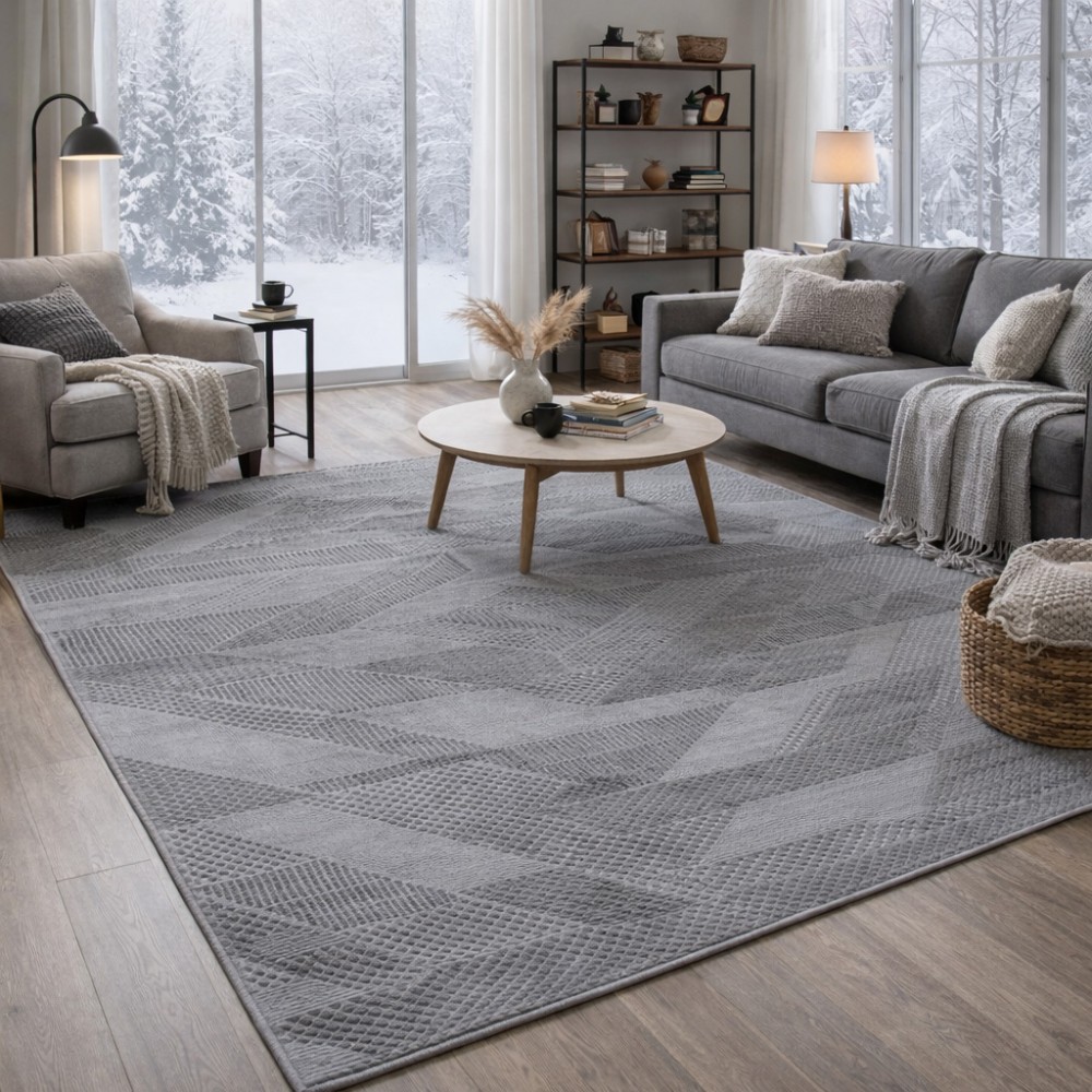 Χαλιά Delux 38929A-GR 240X290cm Γκρι Χαλιά Delux 38929A-GR 240X290cm Γκρι