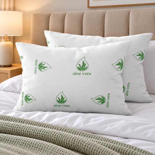 1 + 1 ΔΩΡΟ Μαξιλάρι ύπνου Aloe vera Μαλακό PL031 (50x70cm)