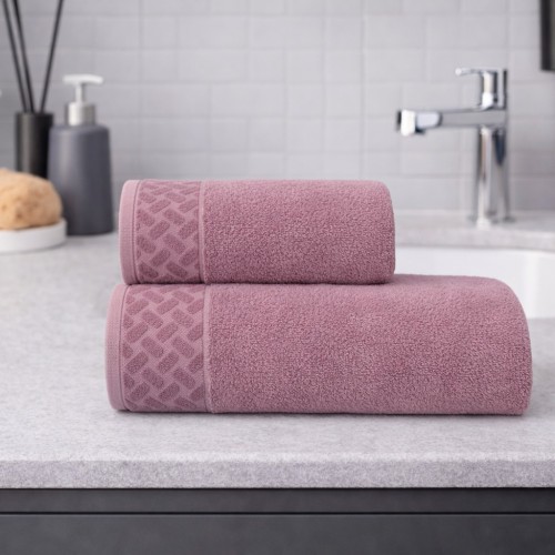 Σετ Πετσέτες Βαμβακερές 2τμχ Lina Σάπιο μήλο TW29-RA