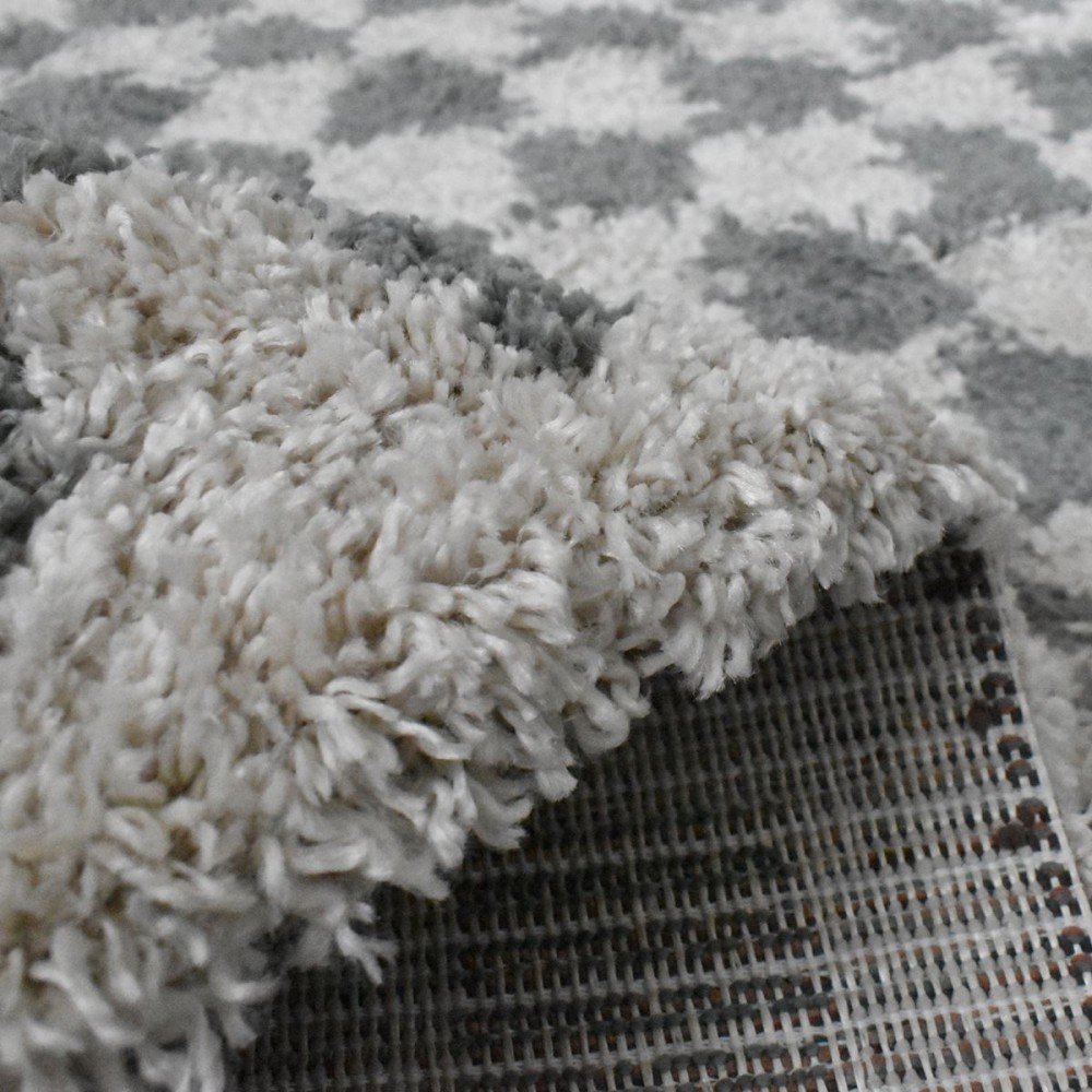 Χαλιά Shaggy Mosaic με Κύβους BSH-110-160-VR20-30-40 Εκρού - Γκριζοπράσινο 160x220cm Χαλιά Shaggy Mosaic με Κύβους BSH-110-160-VR20-30-40 Εκρού - Γκριζοπράσινο 160x220cm