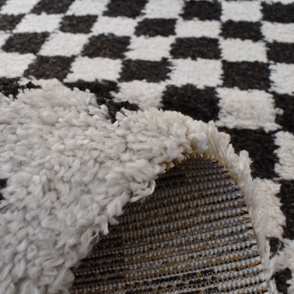 Χαλιά Shaggy Mosaic με Κύβους BSH-116-240-VR700 Κρεμ - Μαύρο 240x300cm Χαλιά Shaggy Mosaic με Κύβους BSH-116-240-VR700 Κρεμ - Μαύρο 240x300cm