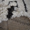 Χαλιά Shaggy Sahara Moroccan με Ρόμβους BSH-209-120-UP Κρεμ Μαύρο 120x170cm
