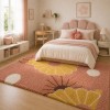 Χαλιά Shaggy Sunflower BSHFK-1318-120-UP Ροζ-Πολύχρωμο 120x170cm