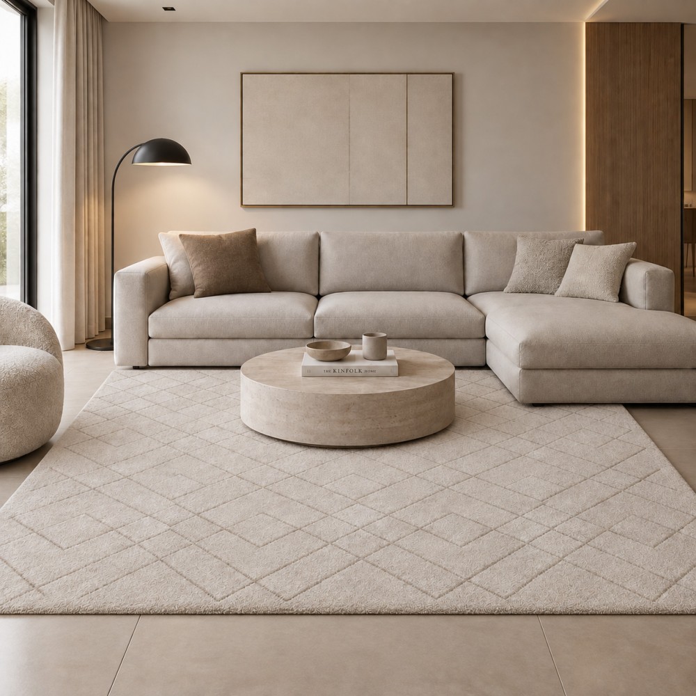 Χαλιά Shaggy Soft Touch PTS-115-160-VR40 Μπεζ 160X220cm