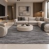 Χαλιά Shaggy Soft Touch PTS-121-160-VR10-VR40 Σκούρο Γκρι 160x210cm