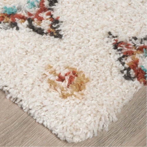 Χαλιά Shaggy Moroccan Bonifay R362-MLT-120-UP Κρέμ - Πολύχρωμο 120x170cm