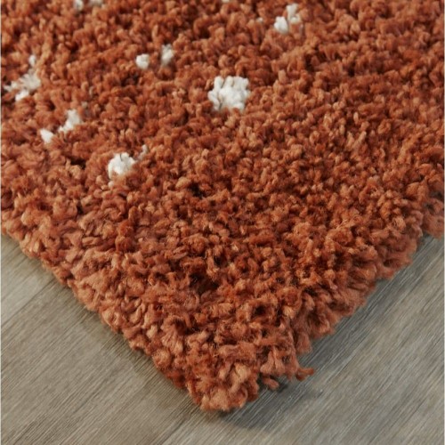 Χαλιά Shaggy Moroccan Bonifay R700-RD-VX Κεραμιδί 160x220cm