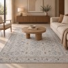 Χαλιά Frieze Classic SFR-101-160-VR20-40 Ανοιχτό Γκρι - Μπλε 160x220cm