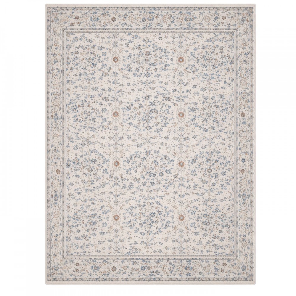 Χαλιά Frieze Classic SFR-101-160-VR20-40 Ανοιχτό Γκρι - Μπλε 160x220cm
