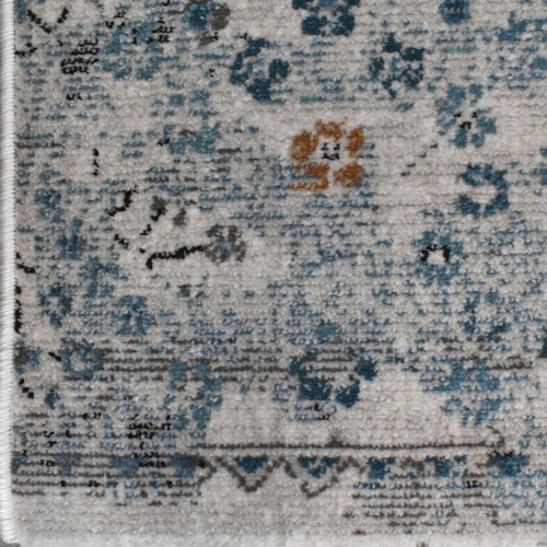 Χαλιά Frieze Classic SFR-101-160-VR20-40 Ανοιχτό Γκρι - Μπλε 160x220cm