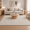 Χαλιά Shaggy Geometric SM-102-160-VR30-VX Κρεμ - Γκρι 160x210cm