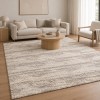 Χαλιά Shaggy Geometric SM-106-160-VX Κρεμ - Γκρι 160x210cm