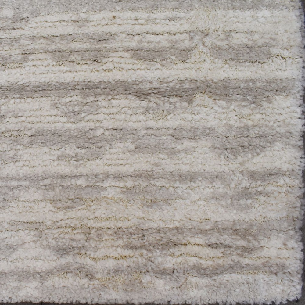 Χαλιά Shaggy Geometric SM-106-160-VX Κρεμ - Γκρι 160x210cm