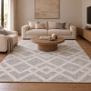 Χαλιά Shaggy Geometric SM-109-240-VR800 Κρεμ - Γκρι 240x300cm