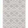 Χαλιά Shaggy Geometric SM-109-240-VR800 Κρεμ - Γκρι 240x300cm