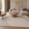 Χαλιά Shaggy Geometric SM-127-210-VR100-300 Κρεμ - Γκρι 210x290cm