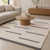 Χαλιά Shaggy Classic SM-133-240-VR1100 Κρεμ - Αθρακί 240x300cm