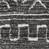 Χαλιά Shaggy Geometric SM-135-160-VR20-VX Αθρακί -  Ιβουάρ 160x210cm