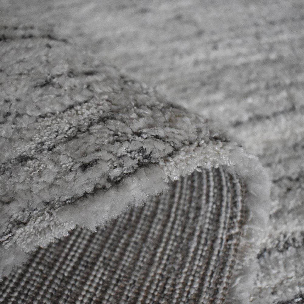 Χαλιά Shaggy Geometric SM-205-240-VR1000-800-900 Γκρι 240x300cm