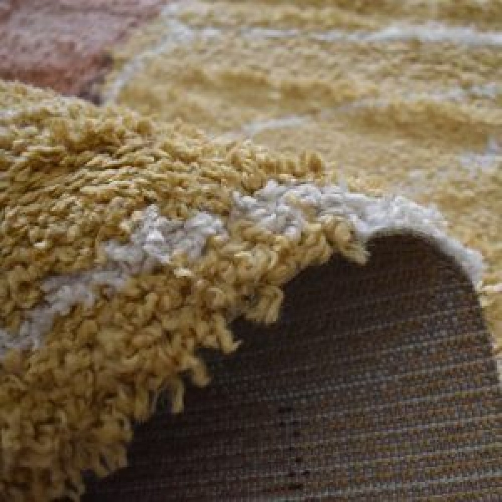 Χαλιά Shaggy Sunflower BSHFK-1318-120-UP Ροζ-Πολύχρωμο 120x170cm