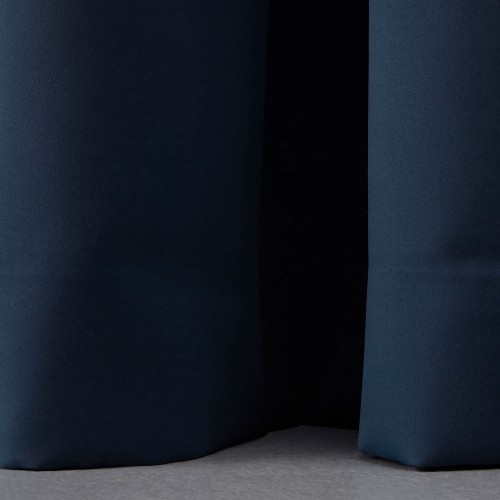 Κουρτίνα έτοιμη ραμμένη ταφτά  μπλε σκούρο KE 1418 (280X300cm)