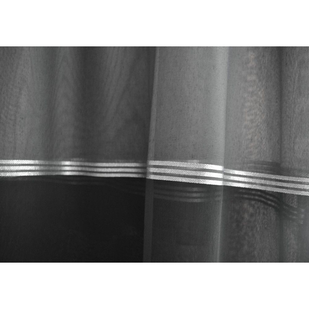 Curtain ready stitched gauze black-grey (280X300cm) KE 1493 - KE 1493 Curtain ready stitched gauze black-grey (280X300cm) KE 1493