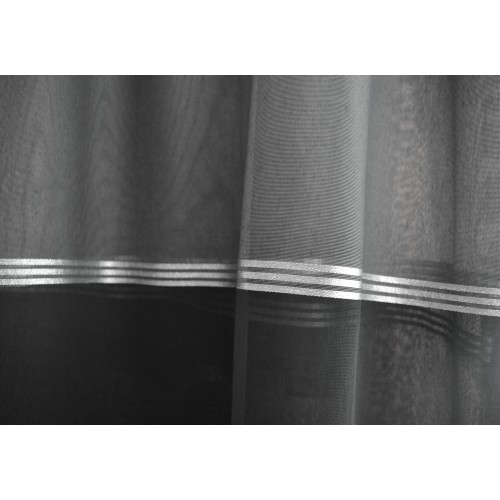 Curtain ready stitched gauze black-grey (280X300cm) KE 1493 Curtain ready stitched gauze black-grey (280X300cm) KE 1493