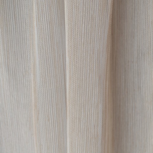 Curtain ready stitched linen gauze beige KE 1545  (280X140cm)