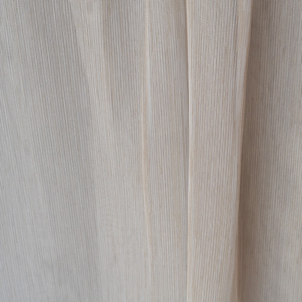 Curtain ready stitched linen gauze beige KE 1545  (280X140cm)