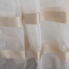 Curtains ready stitched organza white-brown KE 1494 (280X300cm) - KE 1494 Curtains ready stitched organza white-brown KE 1494 (280X300cm)