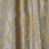 Κουρτίνα έτοιμη ραμμένη ταφτά ζακάρ Damask μπεζ-χρυσό KE 1920 (280x140cm) - με τρέσα