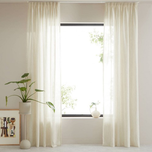 Κουρτίνες έτοιμες ραμμένες τύπου γάζα (280X160cm) KE 1962 - με τρέσα