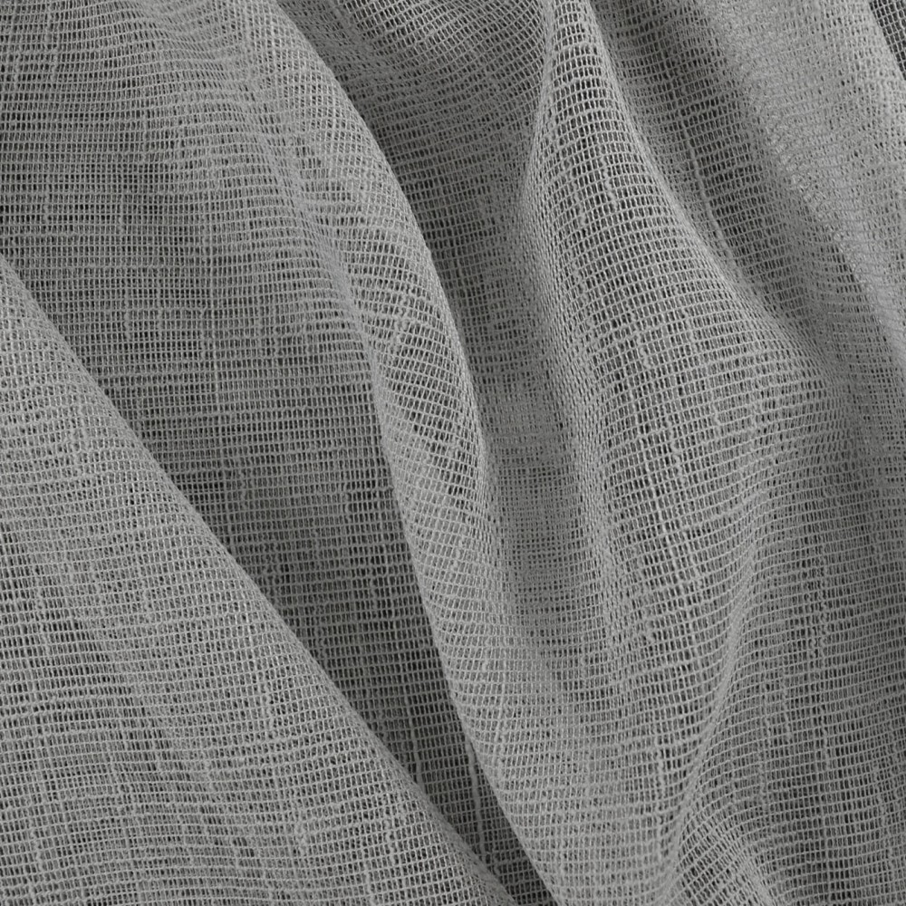 Κουρτίνα έτοιμη ραμμένη τύπου γάζα γκρι (280X140cm) KE 1963 - με τρέσα