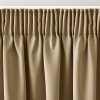 Κουρτίνα έτοιμη ραμμένη ταφτά ζακάρ μπεζ χρυσό KE 2122 (Υ280xΠ300cm) - με τρέσα