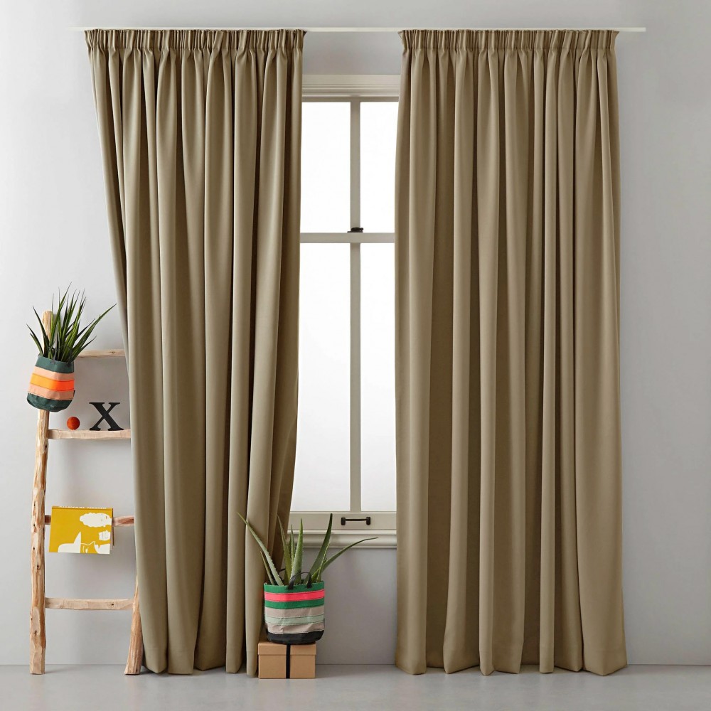 Κουρτίνα έτοιμη ραμμένη ταφτά ζακάρ μπεζ χρυσό KE 2122 (Υ280xΠ300cm) - με τρέσα