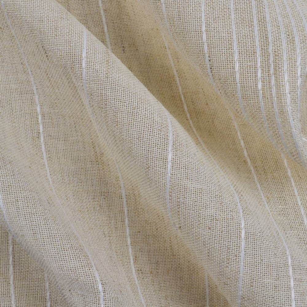 Κουρτίνα έτοιμη ραμμένη λινό  μπεζ KE 2132 (Υ280XΠ140cm) - με τρέσα