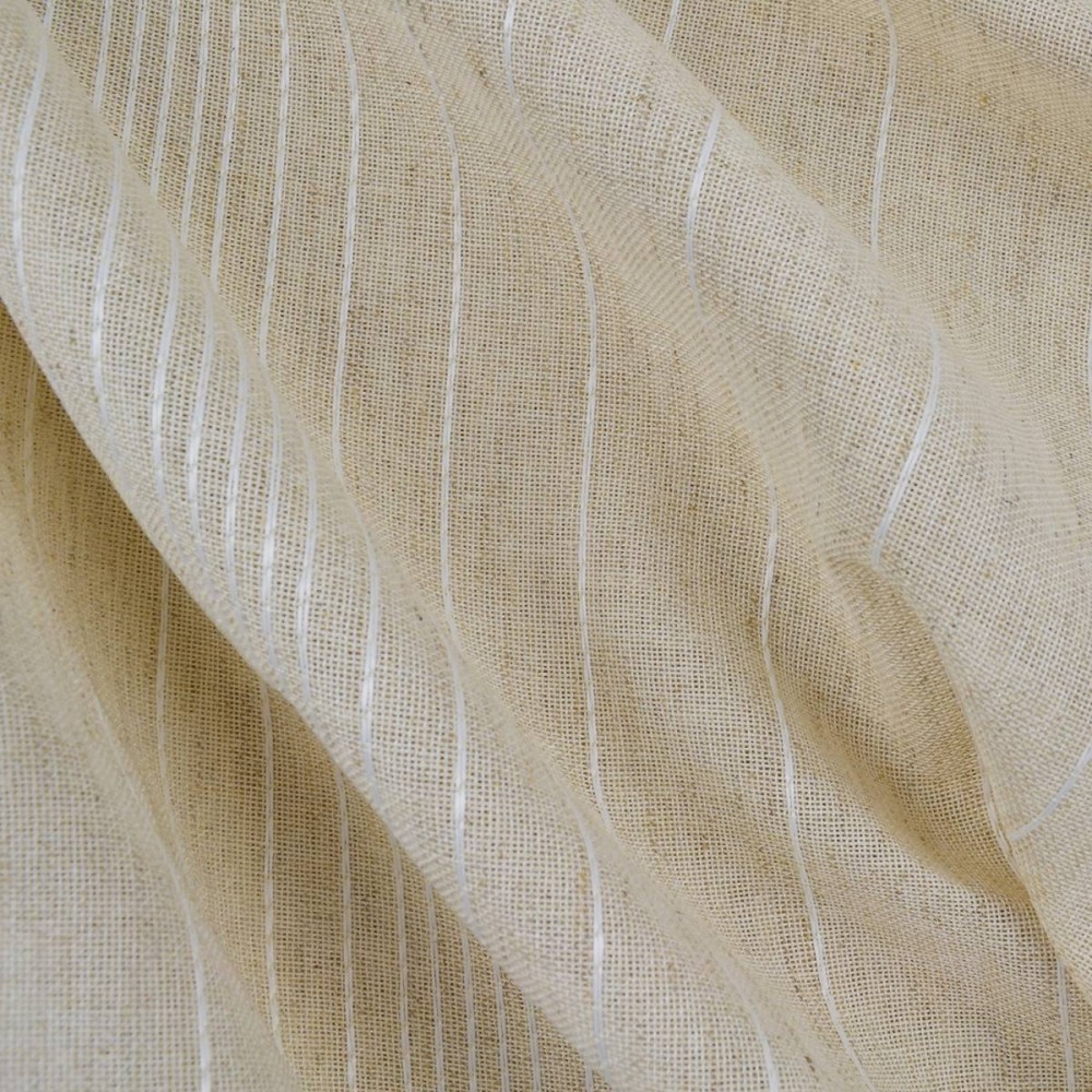 Κουρτίνα έτοιμη ραμμένη λινό  μπεζ KE 2132 (Υ280XΠ140cm) - με τρέσα