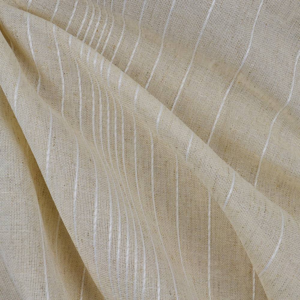 Κουρτίνα έτοιμη ραμμένη λινό  μπεζ KE 2132 (Υ280XΠ140cm) - με τρέσα