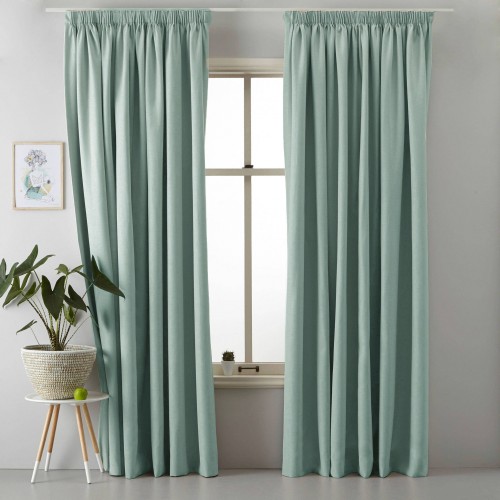 Curtains ready stitched tafta  green-blue KE 977 (220x280cm)